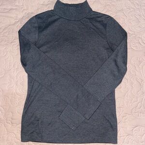 St. John’s Bay Women's Gray Essential Mock Neck Long Sleeve Warm Top Size XS